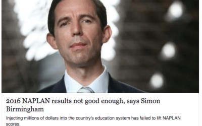 SMH Article: NAPLAN Results Not Good Enough