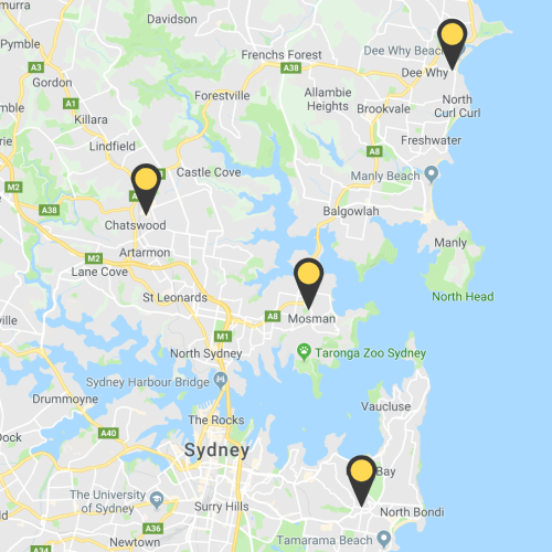 HSC CoWorks Sydney Campuses Map Directory